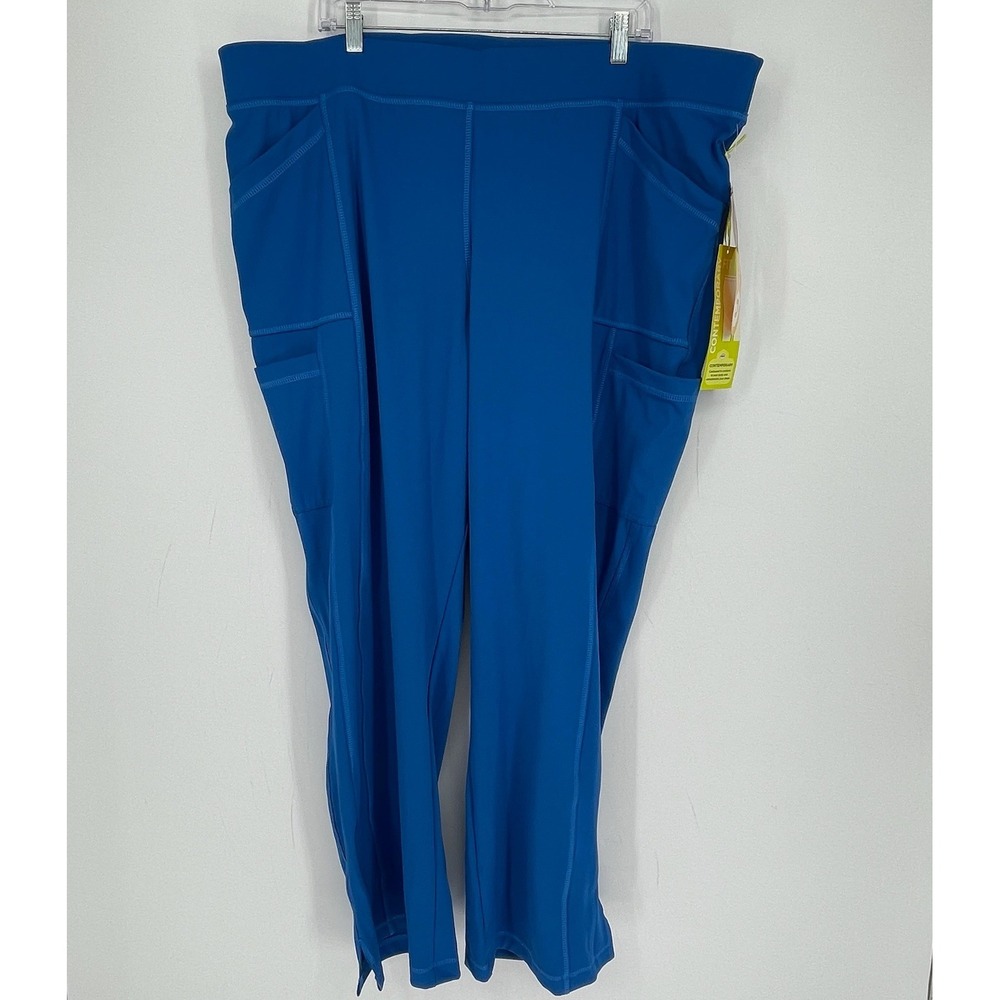 Urbane NWT Women's Blue Impulse 360 Stretch Cargo Scrub Pants Plus Size 3XL